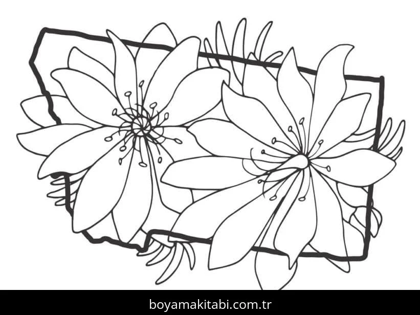 Estetik boyama sayfası – PDF indir, sevimli karakter