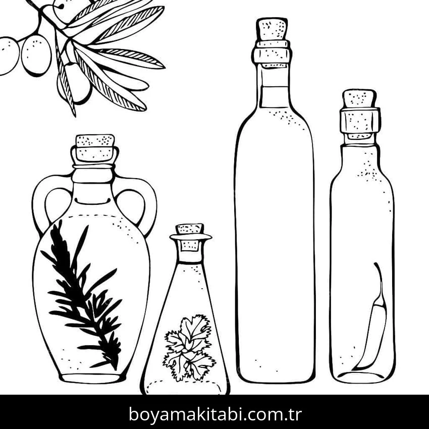 Estetik boyama sayfası – sevimli karakter, sanatsal çalışma