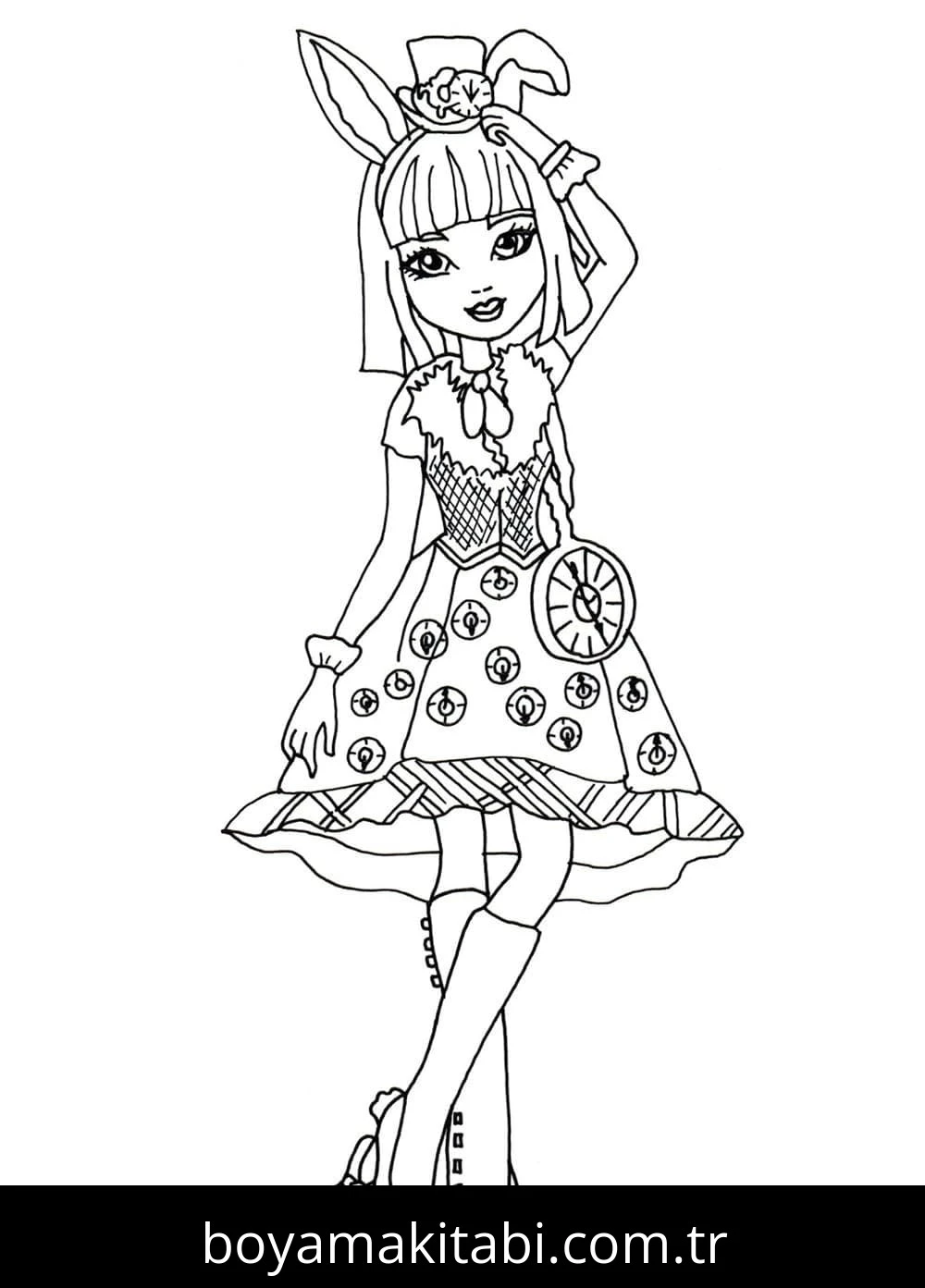 Ever After High boyama sayfası – eğitici aktivite, yaratıcılık