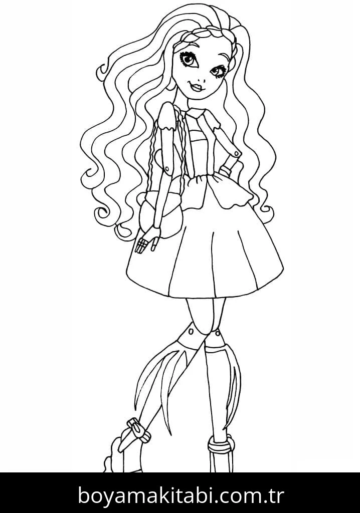 Ever After High boyama sayfası – evde etkinlik, ücretsiz yazdır