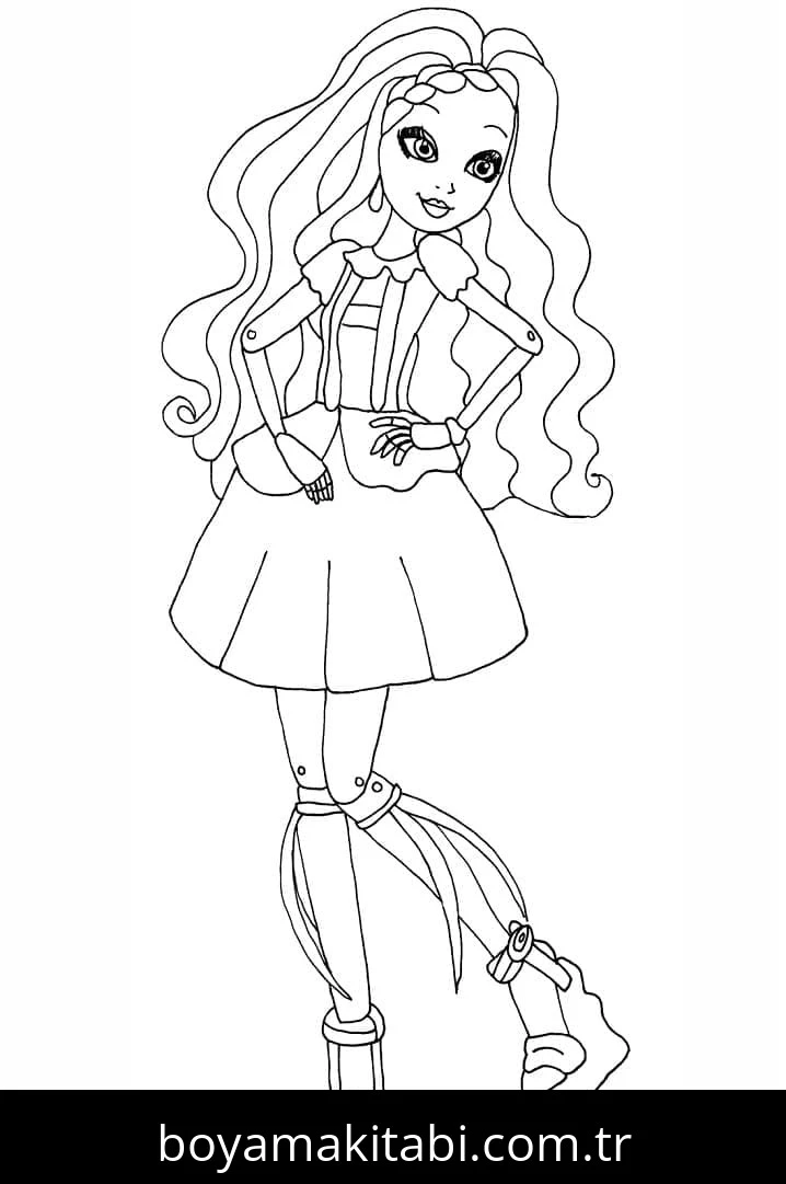 Ever After High boyama sayfası – yaratıcılığı geliştirir, keyifli zaman