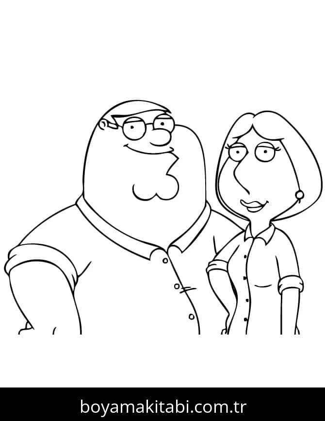 Family Guy boyama sayfası – ücretsiz yazdır, boyama etkinliği