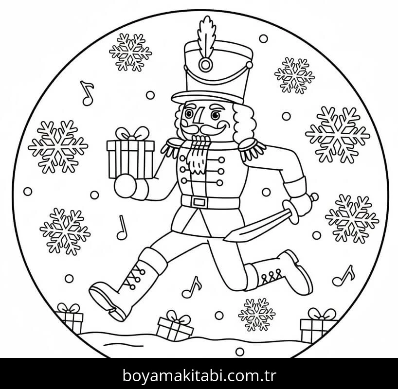 Fındıkkıran boyama sayfası – çocuklar için, çizgi film temalı