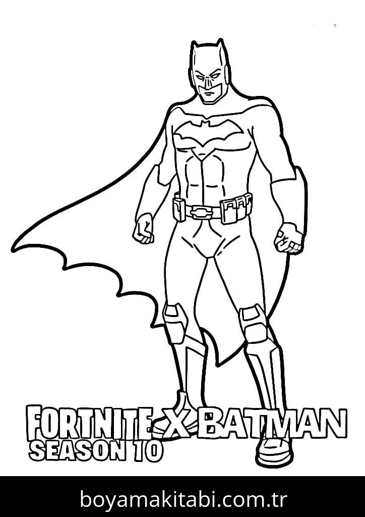 Fortnite boyama sayfası – çocuklar için, çizgi film temalı