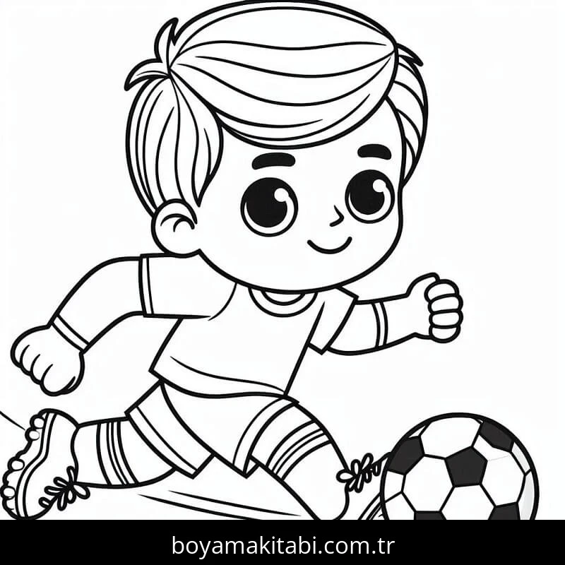 Futbol boyama sayfası – ücretsiz yazdır, boyama etkinliği