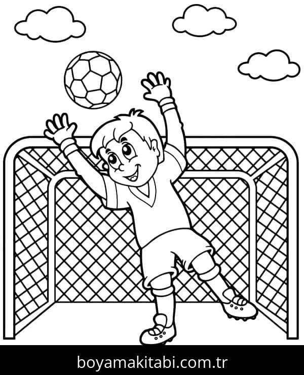 Futbol boyama sayfası – ücretsiz yazdır, boyama etkinliği