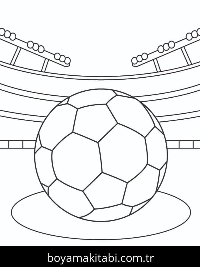 Futbol boyama sayfası – ücretsiz yazdır, boyama etkinliği