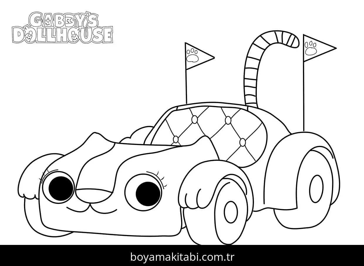 Gabby'nin Hayal Evi boyama sayfası #61 – mürekkep tasarrufu sağlar, PDF indir