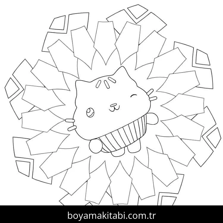Gabby'nin Hayal Evi boyama sayfası – yaratıcılığı geliştirir, keyifli zaman