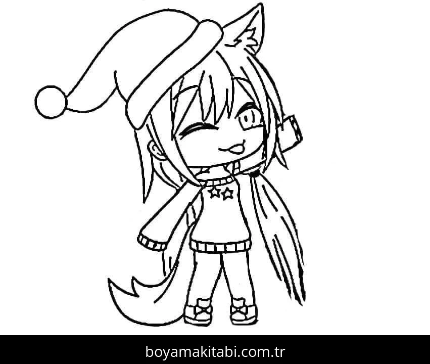 Gacha Life boyama sayfası – eğlenceli etkinlik, el becerilerini geliştirir