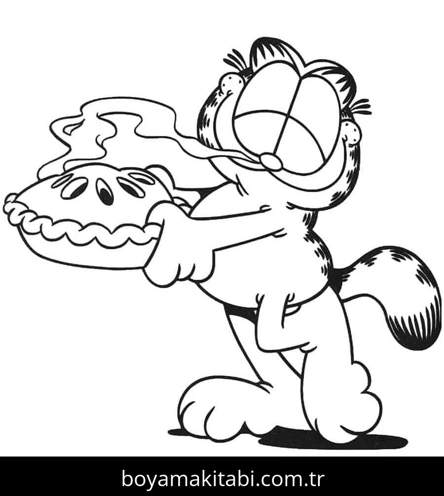 Garfield boyama sayfası #80 – çocuklar için, çizgi film temalı