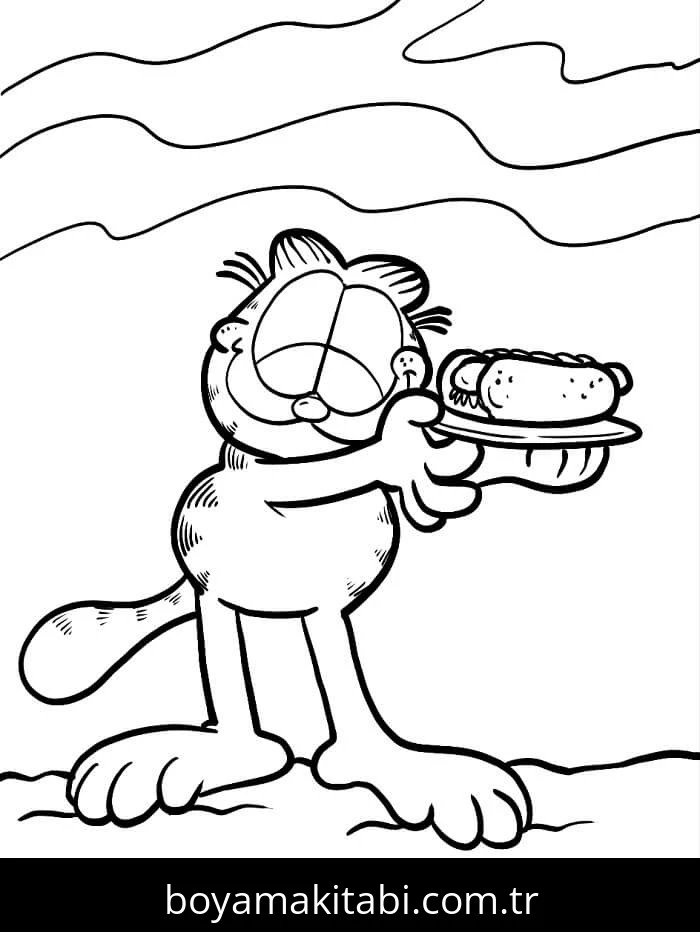 Garfield boyama sayfası #101 – yaz tatili etkinliği, sabır ve özgüven kazandırır
