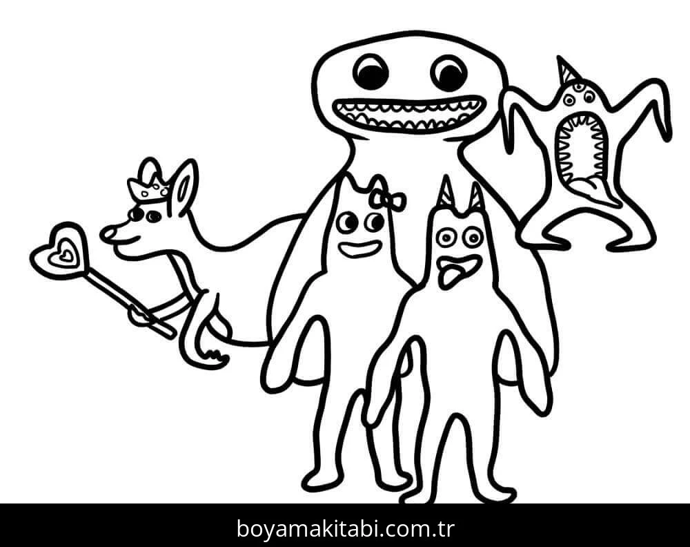 Garten of BanBan boyama sayfası – ücretsiz yazdır, boyama etkinliği
