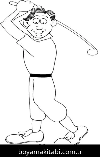 Golf boyama sayfası – yaratıcılığı geliştirir, keyifli zaman