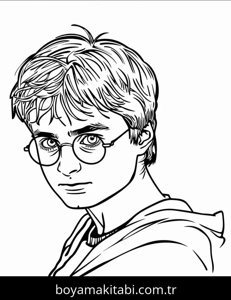 Harry Potter boyama sayfası – çocuklar için, çizgi film temalı