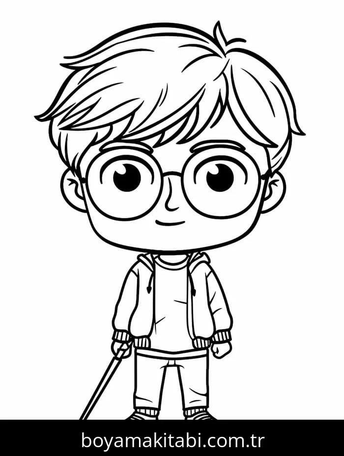 Harry Potter boyama sayfası – el becerilerini geliştirir, boyama çalışması