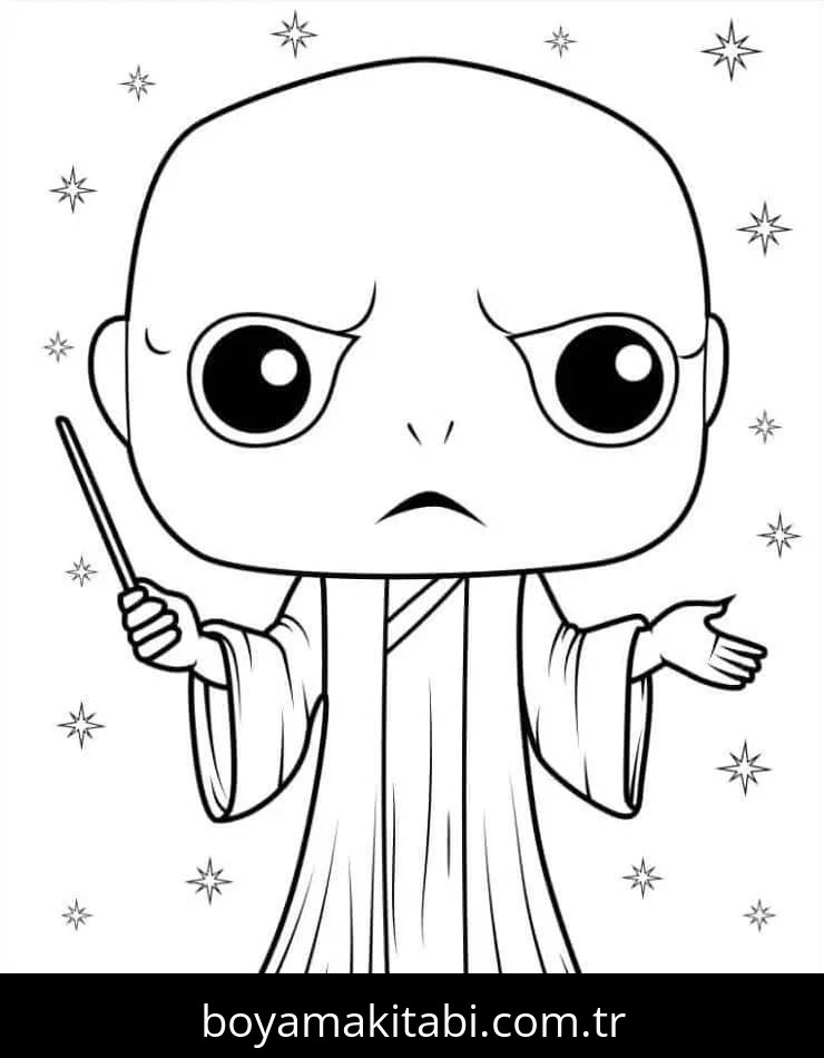 Harry Potter boyama sayfası – yaratıcılığı geliştirir, keyifli zaman
