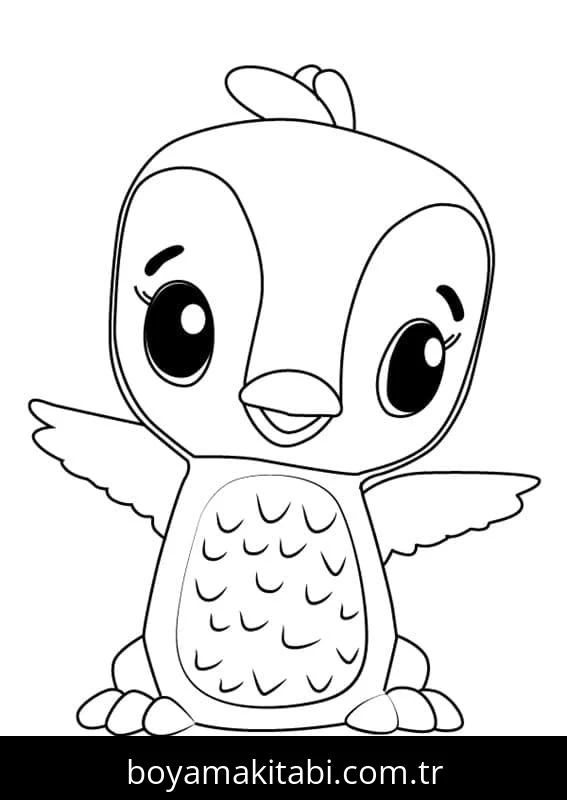 Hatchimals boyama sayfası – okul öncesi, evde etkinlik