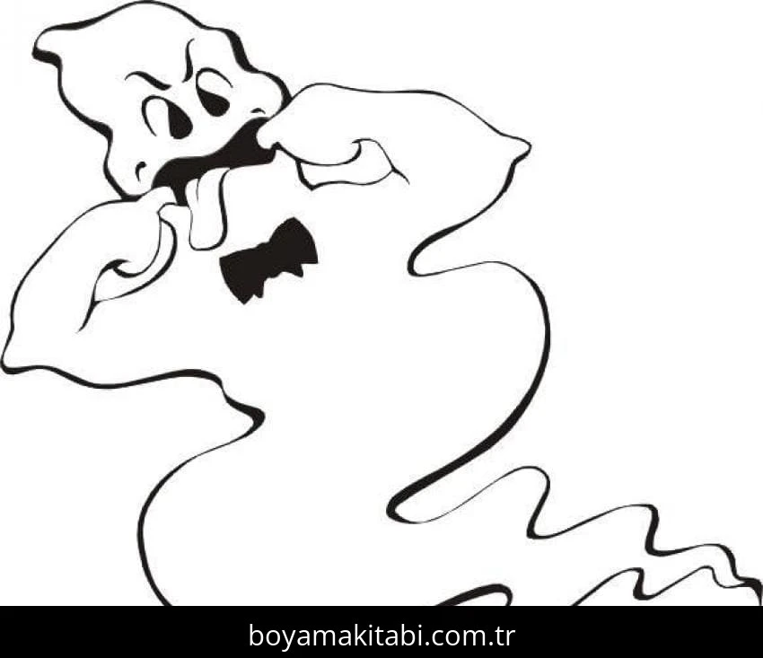Hayalet boyama sayfası – keyifli zaman, renkli çizimler