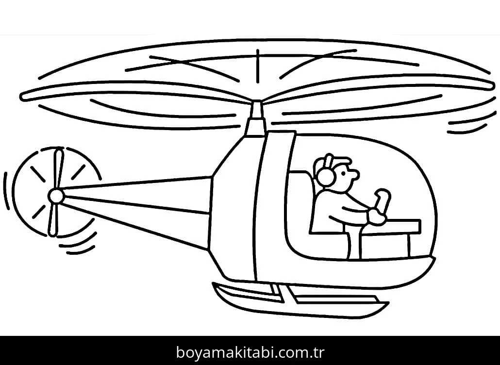Helikopter boyama sayfası – ücretsiz yazdır, boyama etkinliği