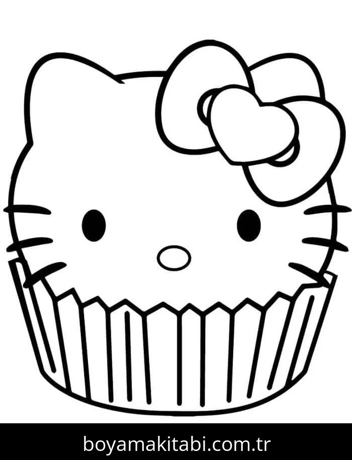 Hello Kitty boyama sayfası – evde etkinlik, ücretsiz yazdır