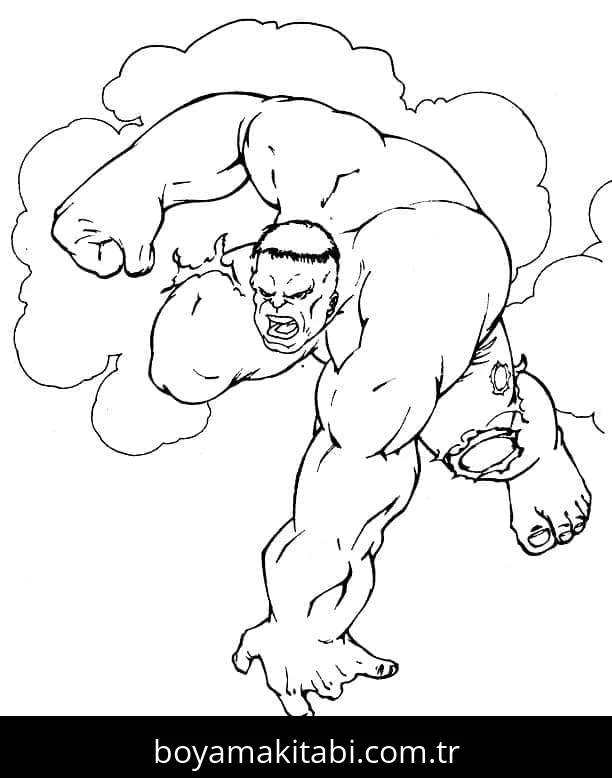 Hulk boyama sayfası – eğitici aktivite, yaratıcılık