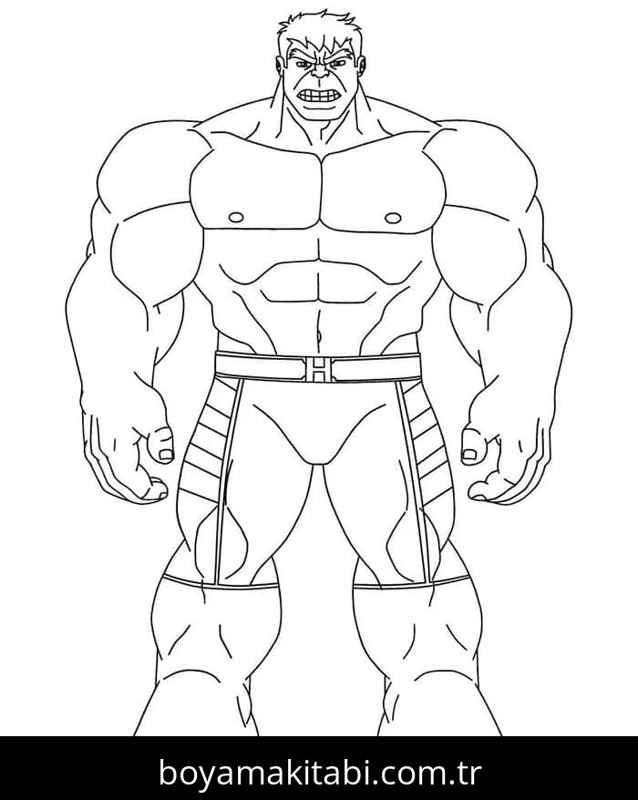 Hulk boyama sayfası – keyifli zaman, renkli çizimler