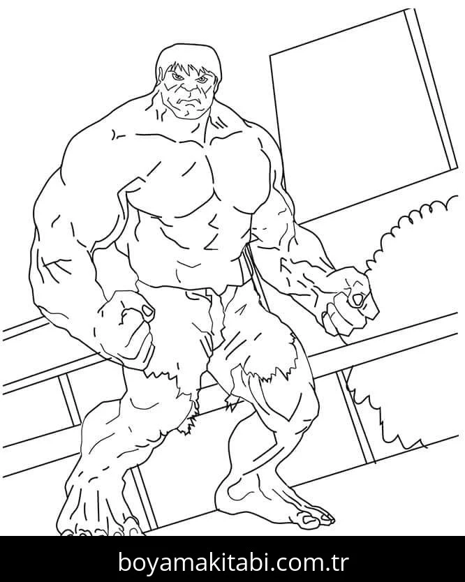 Hulk boyama sayfası – boyama etkinliği, çocuk aktivitesi