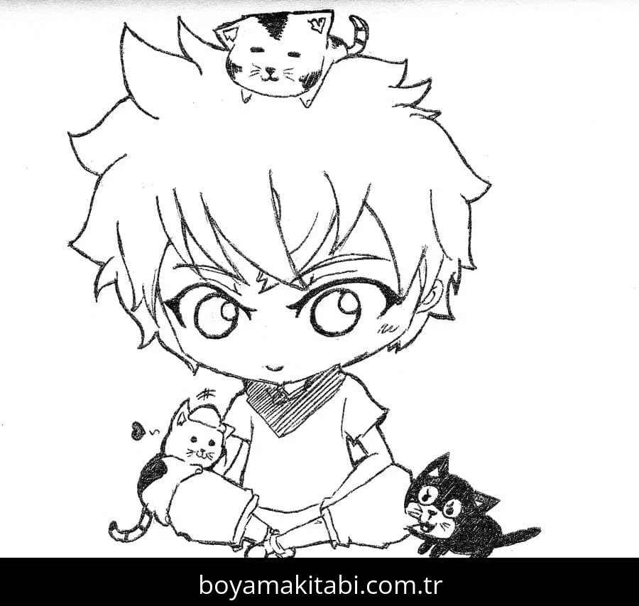 Hunter x Hunter boyama sayfası #52 – basit çizim, yaz tatili etkinliği
