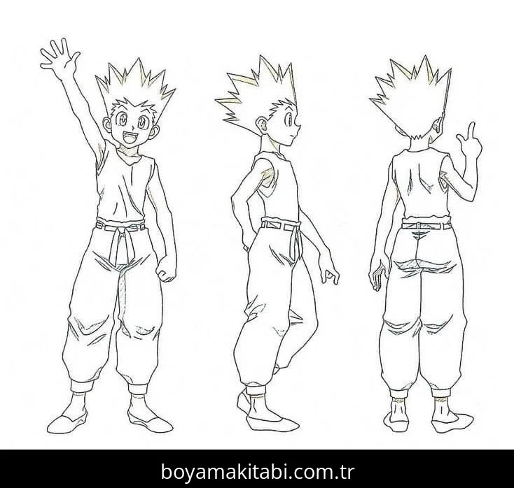 Hunter x Hunter boyama sayfası #59 – yaz tatili etkinliği, sabır ve özgüven kazandırır