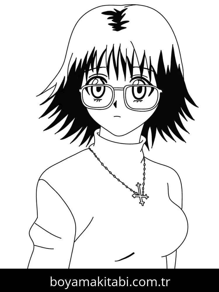Hunter x Hunter boyama sayfası – sanatsal çalışma, çocuklar için