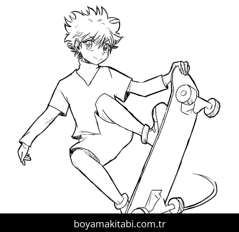 Hunter x Hunter boyama sayfası – yaratıcılık, eğlenceli etkinlik