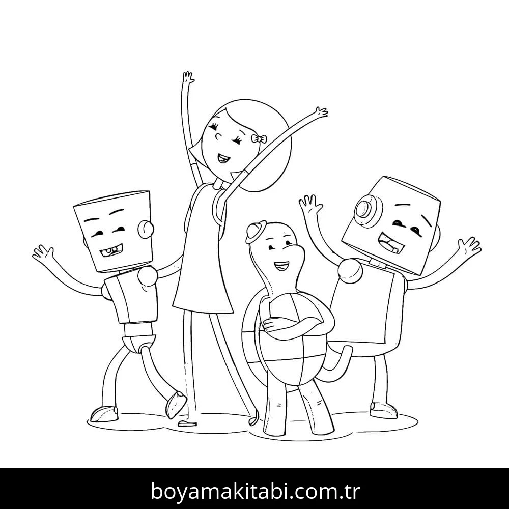 İbi boyama sayfası – boyama çalışması, yaratıcılığı geliştirir