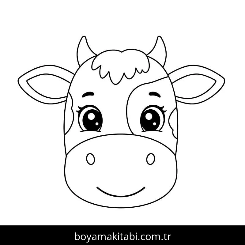 Inek boyama sayfası #100 – hayal gücünü besler, tamamen ücretsiz