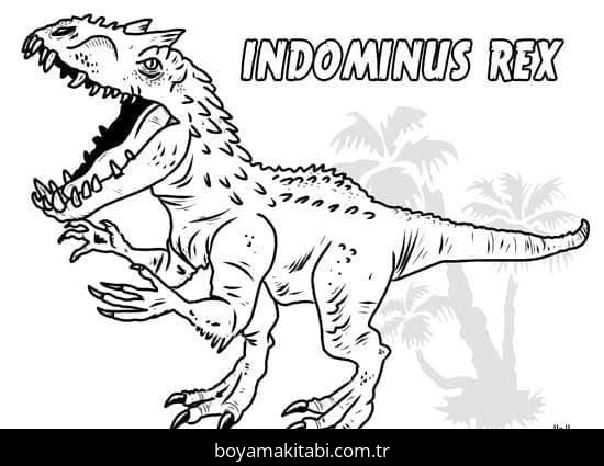 Jurassic World boyama sayfası – renkli çizimler, okul öncesi