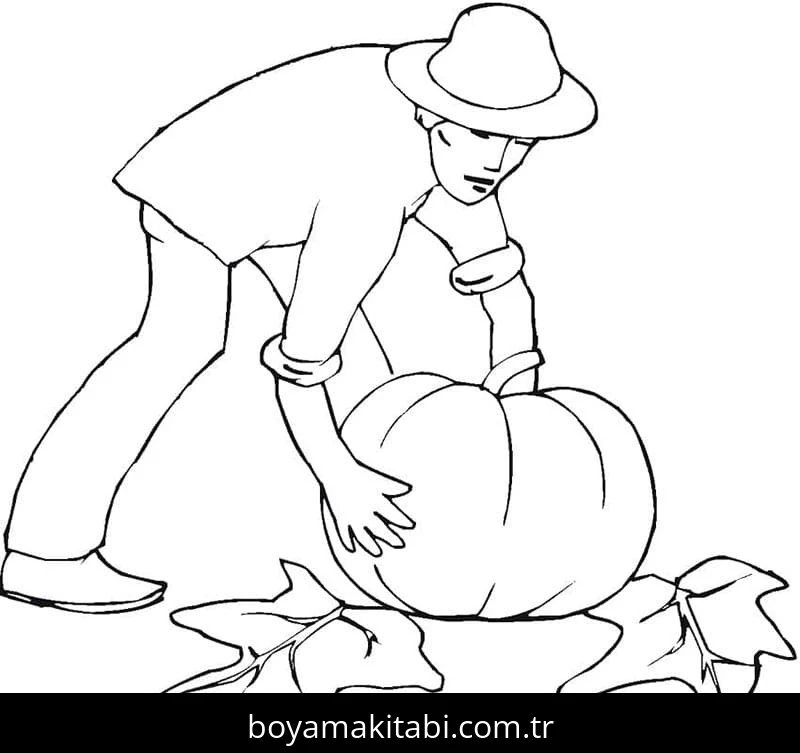 Kabak boyama sayfası – eğlenceli etkinlik, el becerilerini geliştirir