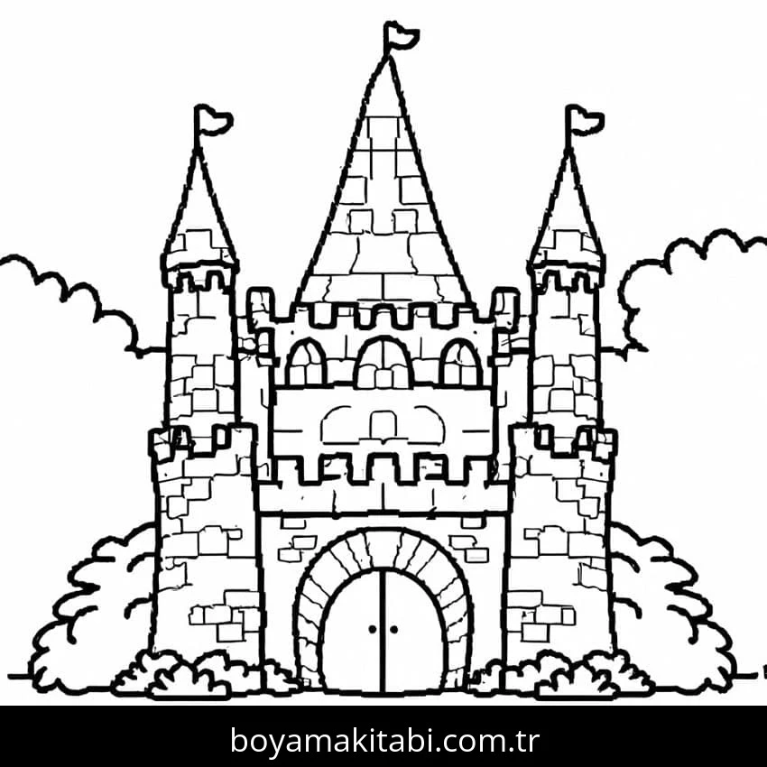 Kale boyama sayfası #75 – kolay boyama, eğitici aktivite