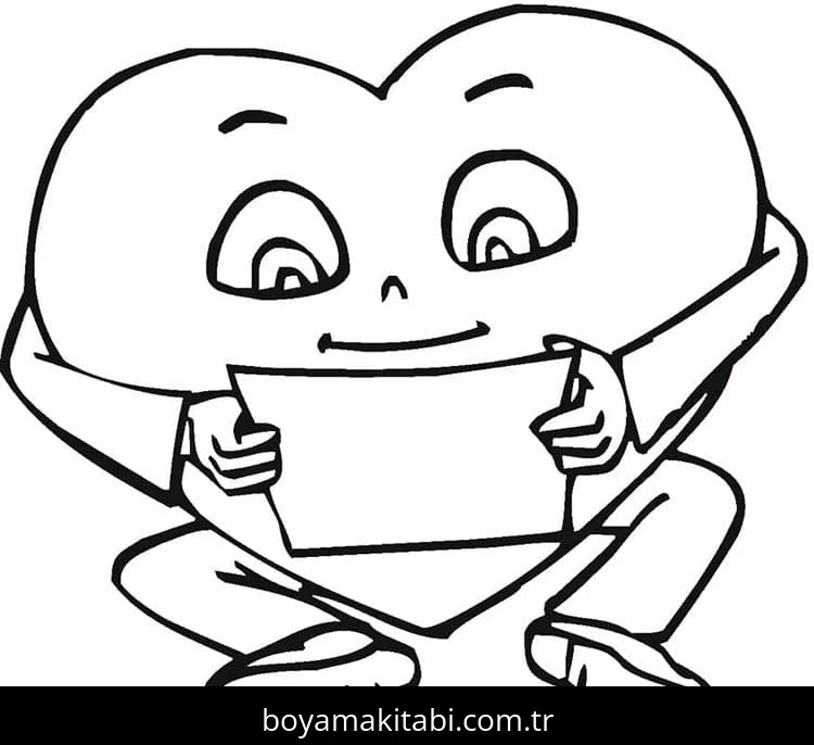 Kalp boyama sayfası – keyifli zaman, renkli çizimler