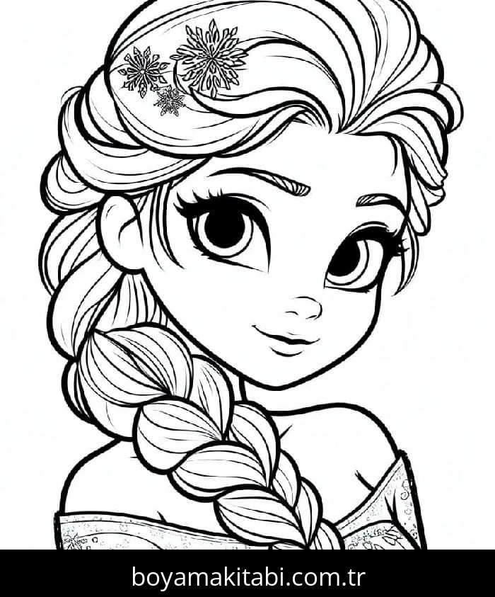 Frozen (Karlar Ülkesi) boyama sayfası – yaratıcılık, eğlenceli etkinlik