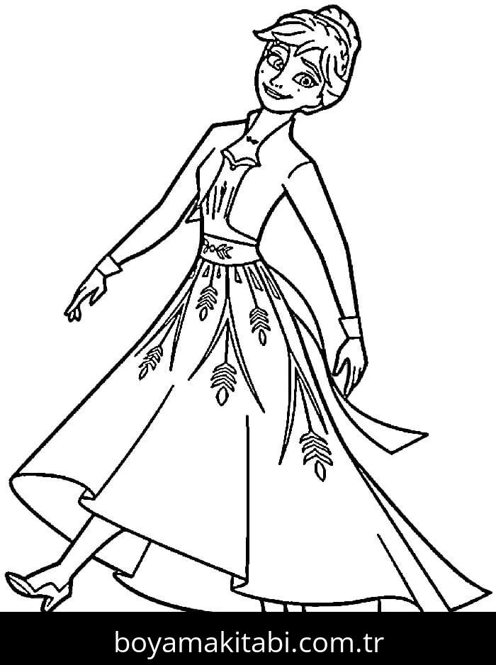 Frozen (Karlar Ülkesi) boyama sayfası – yaratıcılığı geliştirir, keyifli zaman