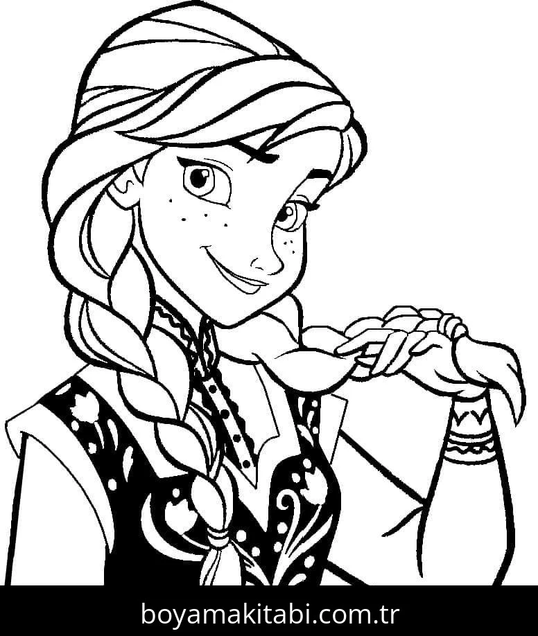 Frozen (Karlar Ülkesi) boyama sayfası – boyama etkinliği, çocuk aktivitesi