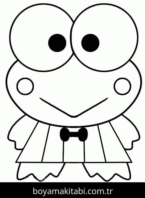Keroppi boyama sayfası – yaratıcılık, eğlenceli etkinlik
