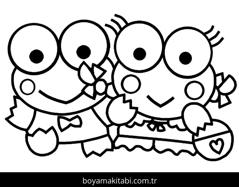 Keroppi boyama sayfası – yaratıcılık, eğlenceli etkinlik