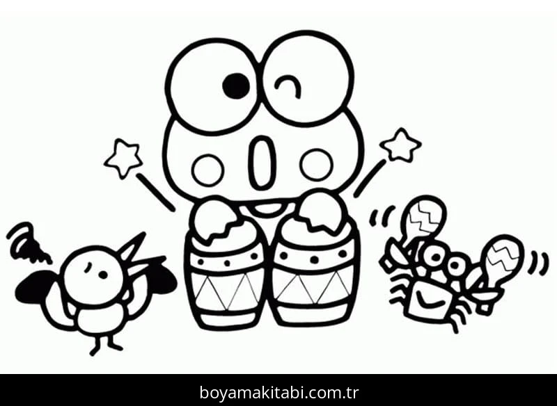 Keroppi Boyama