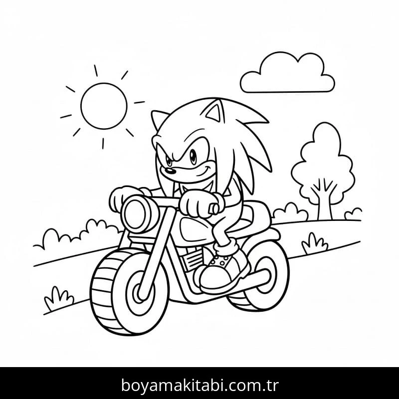 Knuckles boyama sayfası – eğlenceli etkinlik, el becerilerini geliştirir