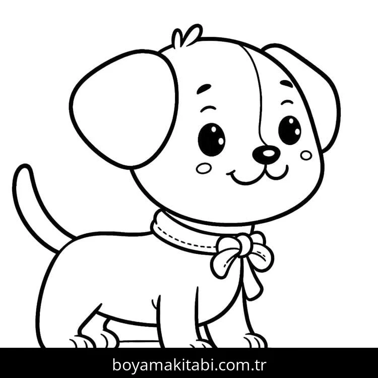 Köpek boyama sayfası #687 – tamamen ücretsiz, çocuklar için