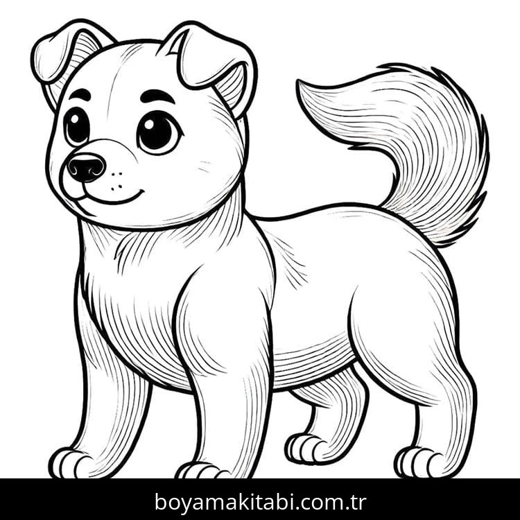 Köpek boyama sayfası #707 – sanatsal çalışma, aile ile vakit geçirme