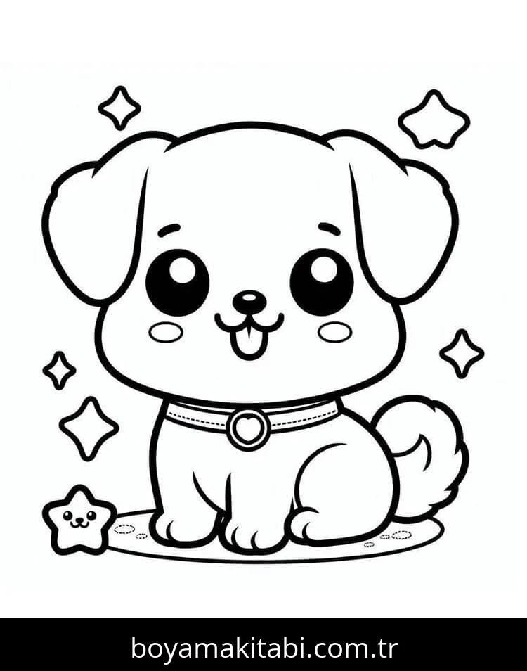 Köpek boyama sayfası #713 – ilkokul öğrencileri için, hayal gücünü besler
