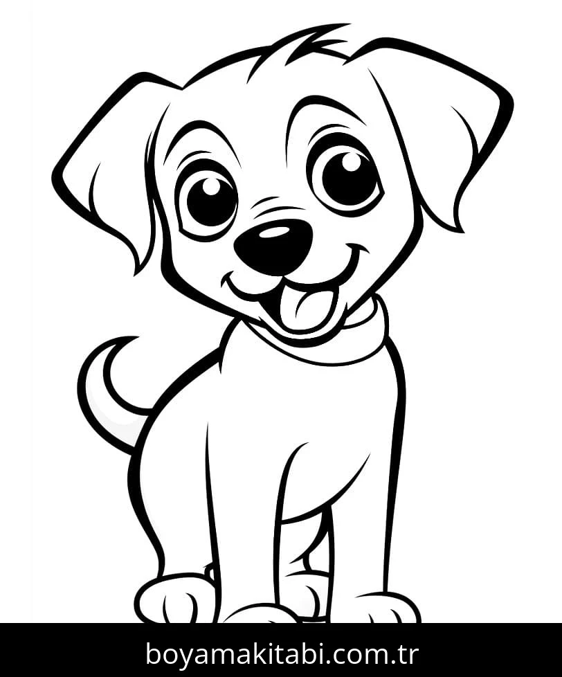 Köpek boyama sayfası #716 – doğum günü partisi aktivitesi, ekran süresine alternatif