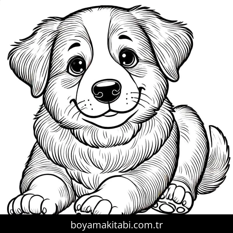 Köpek boyama sayfası #723 – ekran süresine alternatif, çocuklarla kaliteli zaman